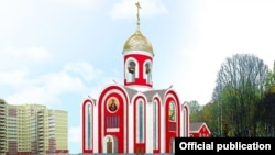 Так храм Росгвардии будет выглядеть после завершения строительства.