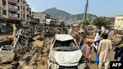 Пакистандын Сват өрөөнүндөгү Мингора шаарында селден кийинки көрүнүш. 16-август, 2025-жыл. 