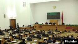 Armenia -- A session of the National Assembly.