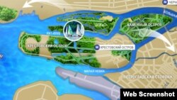 Петербург, Крестовский остров – место, где стоится футбольный стадион "Зенита"