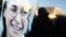 Russia -- The portrait of slain journalist Anna Politkovskaya is pictured during a commemorative rally marking the foruth anniversary of her death in Moscow, 07Oct2010