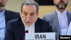 Ирандын башкы дипломаты Аббас Аракчи БУУнун Адам укуктары боюнча кеңешинде. Женева, 20-июнь 2025-жыл.