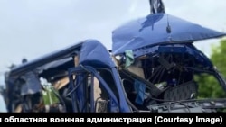 Через удар російських військ по автобусу на Сумщині загинули дев’ятеро людей, ще семеро зазнали поранень, 17 травня 2015 року
