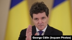 Președintele Nicușor Dan, într-o conferință de presă din data de 12 noiembrie 2025.