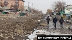 Ош шаары, Навои көчөсү. 21-февраль, 2014-жыл.