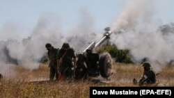 Учения подконтрольных России боевиков под Донецком 25 августа 2020 года 