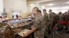 Armenia -- Soldiers at the privately managed canteen of a military base in Armavir, July 19. 2019.