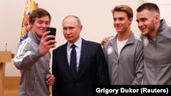 Орусиянын президенти Владимир Путиндин спортчулар менен жолугушуусу.  