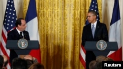 Франсуа Олланд (л), Барак Обама (п), архівне фото