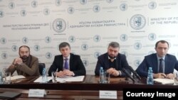 Слева направо: Артур Гагулия, Ираклий Тужба, Астамур Логуа, Лаша Авидзба