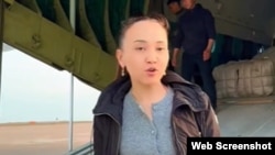 Руководительница благотворительного фонда Biz Birgemiz Qazaqstan Перизат Кайрат. Скриншот с видео