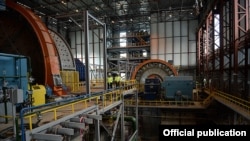 Armenia - A newly constructed ore-processing plant at the Teghut copper mine, 20Dec2014.