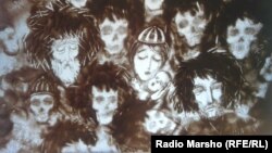 Фрагмент картины художника Шеомира Гучепшоко, выставлявшейся в Нальчике 