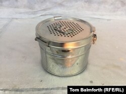 A container for "neuropatients," a byword for people who have had only their brains or heads frozen.