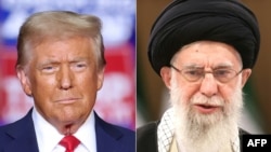 АКШ президенти Дональд Трамп жана Ирандын жогорку руханий лидери, аятолла Али Хаменеи.