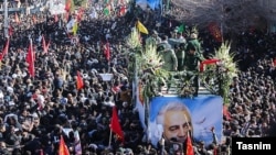 Իրան - Քասեմ Սուլեյմանիի հուղարկավորությունը, Քերման, 7-ը հունվարի, 2020թ.