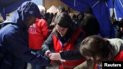 Катталып жаткан качкындар. Кале, 24-октябрь, 2016-жыл.