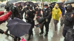 Russian Activists Detained For Protesting Against Jailing Of Journalist