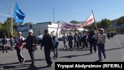 Митинг сторонников Ташиева в Джалал-Абаде, 8 октября 2012
