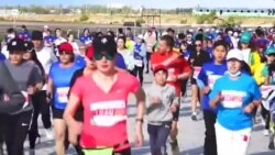 Жөө күлүктөрдүн марафону өттү