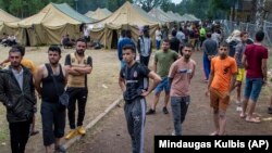 Беларус аркылуу өткөн мигранттар. 4-август, 2021-жыл.  