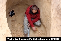 На розкопках скіфського могильника, листопада 2020 року