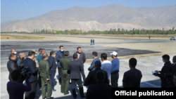 Сох районундагы жаңы аэропорттун аймагы.  16-октябрь,  2021-жыл. 