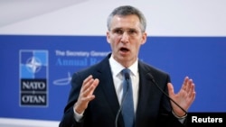 Голова НАТО Єнс Столтенберґ. Брюссель, 30 січня 2015 року