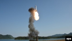 Հրթիռի փորձարկում, արխիվ, Հյուսիսային Կորեա: 