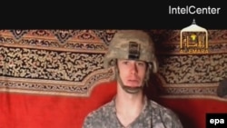 Private Bowe Bergdahl appears in a previous video released by the Taliban in December