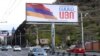 A billboard in Yerevan urges Armenians to vote for controversial constitutional amendments.