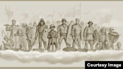 Небесна Сотня, ілюстрація Юрія Журавля у Facebook 