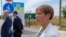 Президент Эстонии Керсти Кальюлайд посетила административную границу между Крымом и материковой Украиной, 22 августа 2021 года