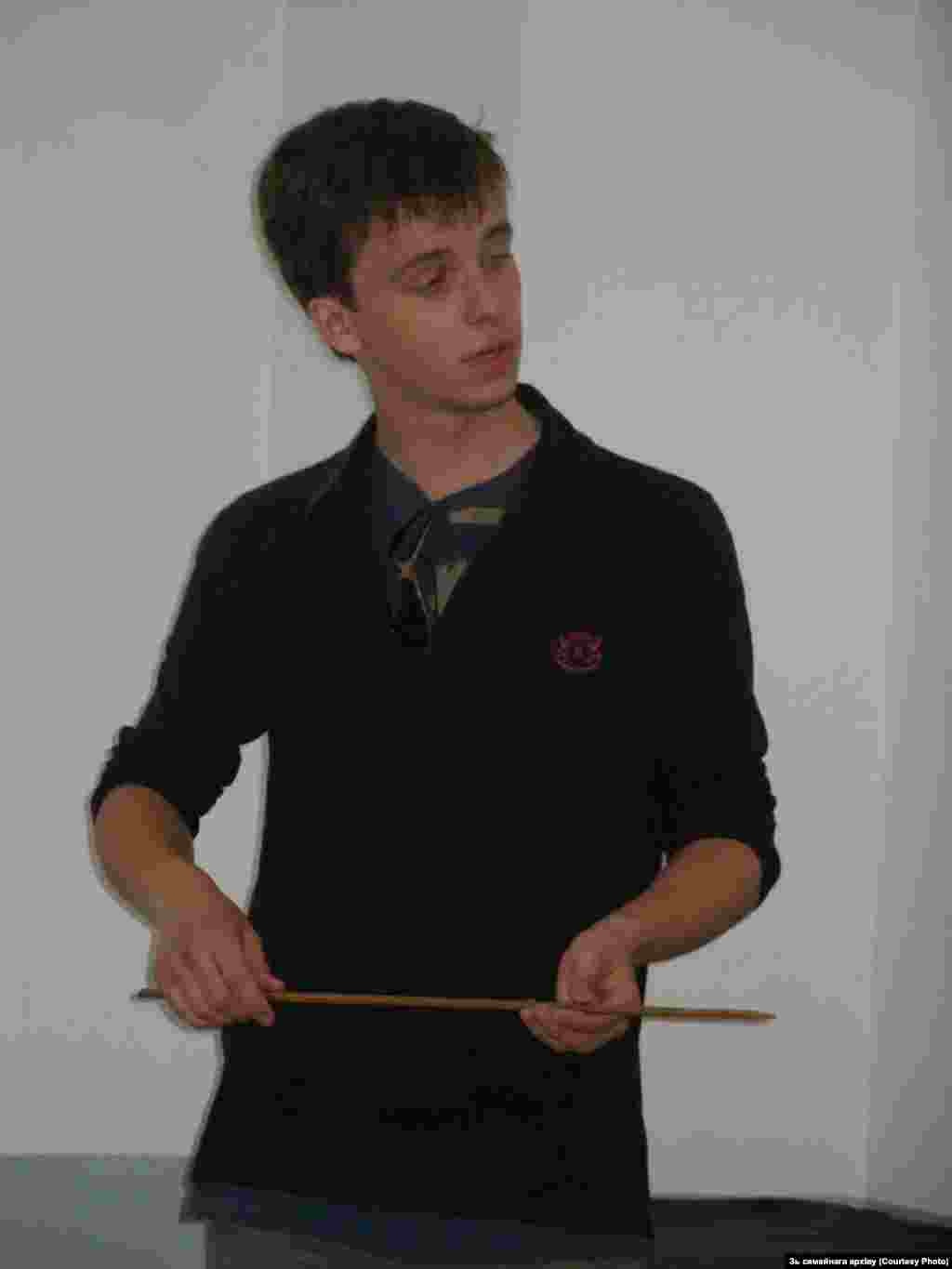 Під час навчання у Мінському державному архітектурно-будівельному коледжі