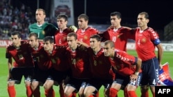 Словакия - Сборная Армении перед матчем с командой Словакии, Жилина, 6 сентября 2011 г.