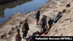 تصویر آرشیف: شماری از معتادین مواد مخدر در ولایت فراه 