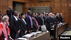 Гаагадагы БУУнун Эл аралык сотунун судьялары.