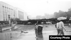 ԽՍՀՄ - Բարիկադներ Մոսկվայում պուտչի օրերին, օգոստոս, 1991թ.