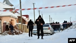 Місце, де загинули поліцейські в селі Княжичі Київської області, 4 грудня 2016 року