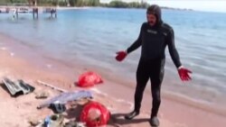 Ыктыярчылар көлдү тазалашты