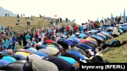 Qırımda qırımtatar sürgünligi qurbanlarınıñ hatırasına bağışlanğan Çatırdağ seferi aktsiyası, 2015 senesi