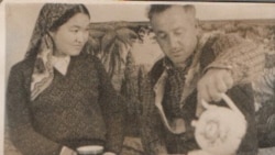 Qırımtatar milliy areketiniñ iştirakçileri Zampira Asanova ve Lütfi Bekirov