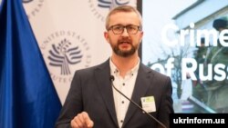 Заступник голови Меджлісу кримськотатарського народу Наріман Джелял під час конференції «Крим після п’яти років російської окупації» в Інституті миру США. Вашингтон, 19 березня 2019 року