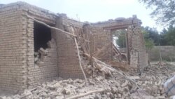 خانه رهایشی که در اثر انفجار در بلخ تخریب شده است