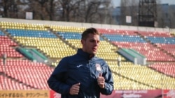 Виталий Люкс машыгуу учурунда.