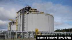 Poland's first liquefied natural gas (LNG) terminal, in the Baltic port of Swinoujscie.