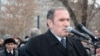 Armenia -- Opposition leader Levon Ter-Petrosian addresses a rally in Yerevan, 08Jan2009