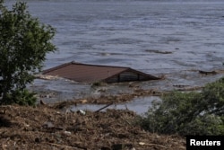 Некаторыя населеныя пункты Херсонскай вобласльці цалкам апынуліся пад вадой. 6 чэрвеня 2023