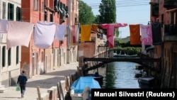 Իտալիա - Վենետիկում կարանտին է, 25-ը ապրիլի, 2020թ.