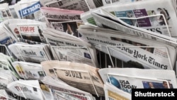 آرشیف، شماری از روزنامه های چاپ امریکا